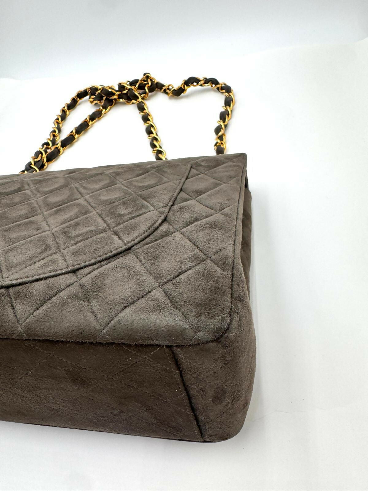 Chanel  Series 3 Suede Maxi Flap Bag