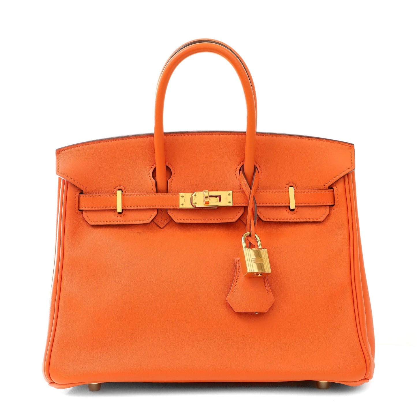 Hermes 25cm Orange Swift Birkin w/ Gold Hardware