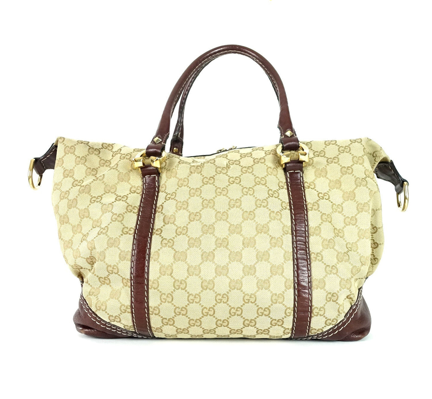 Gucci Monogram Canvas Large Hobo Bag