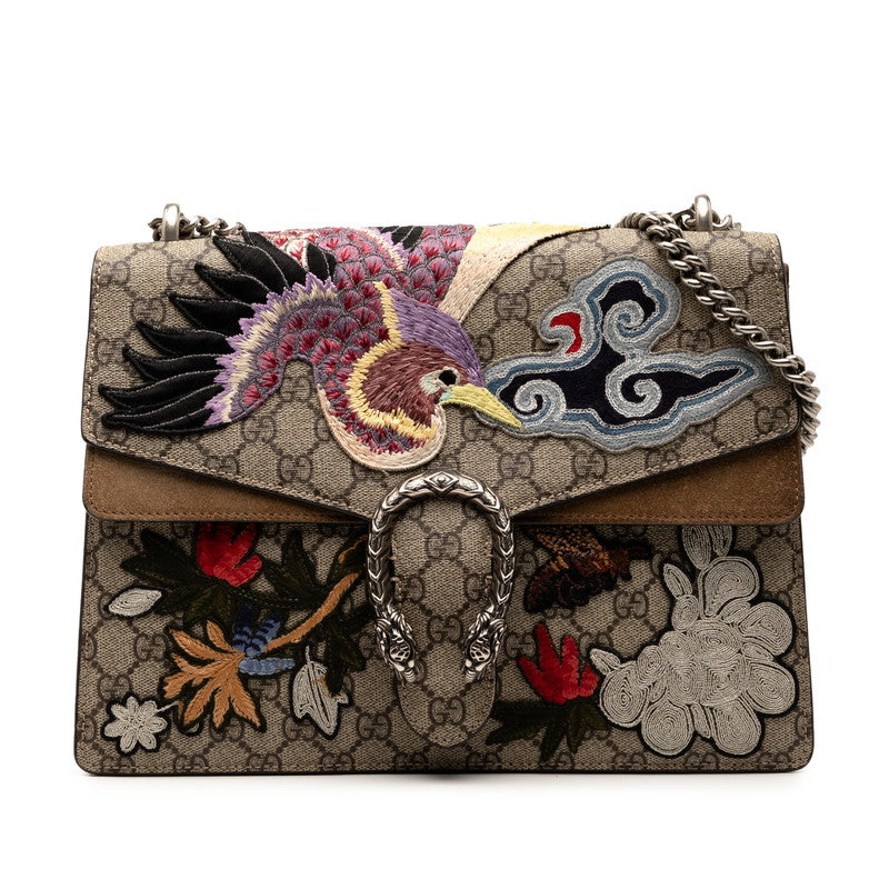 Gucci Dionysus GG Supreme Embroidery PVC 2way Bag
