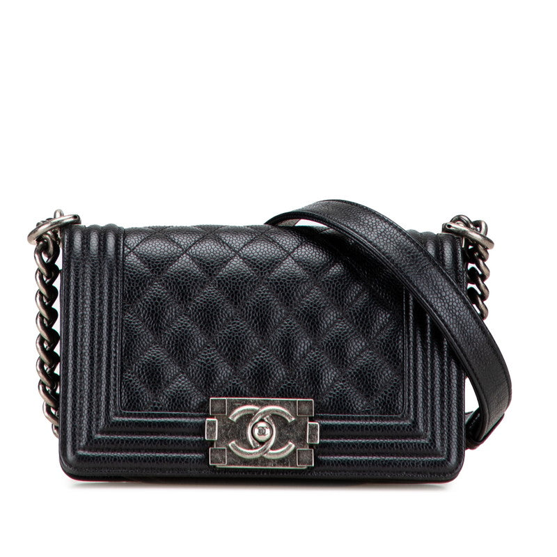 Chanel Boy Chanel Matelassé Caviar Skin Shoulder Bag
