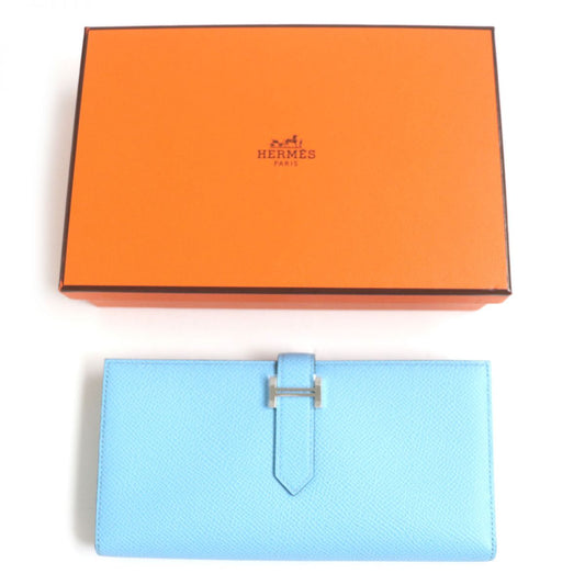 HERMES Long Wallet Purse Main?FEpsom Celeste x Verjade mens Used