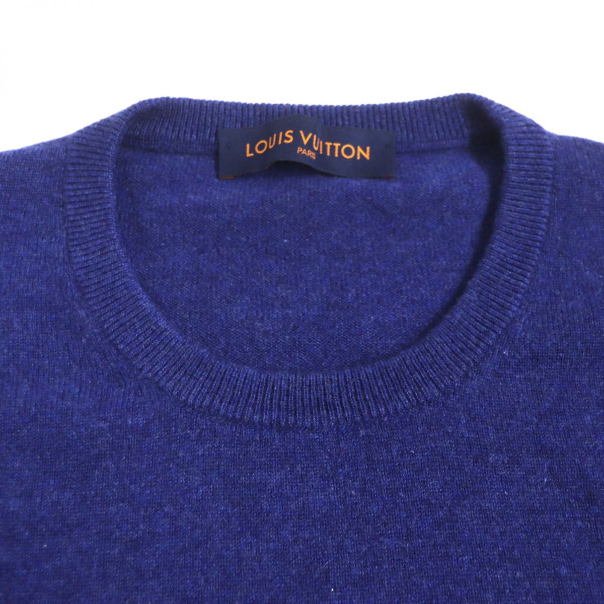 LOUIS VUITTON knit Main: 99% cashmere, Main: 1% wool blue mens XL