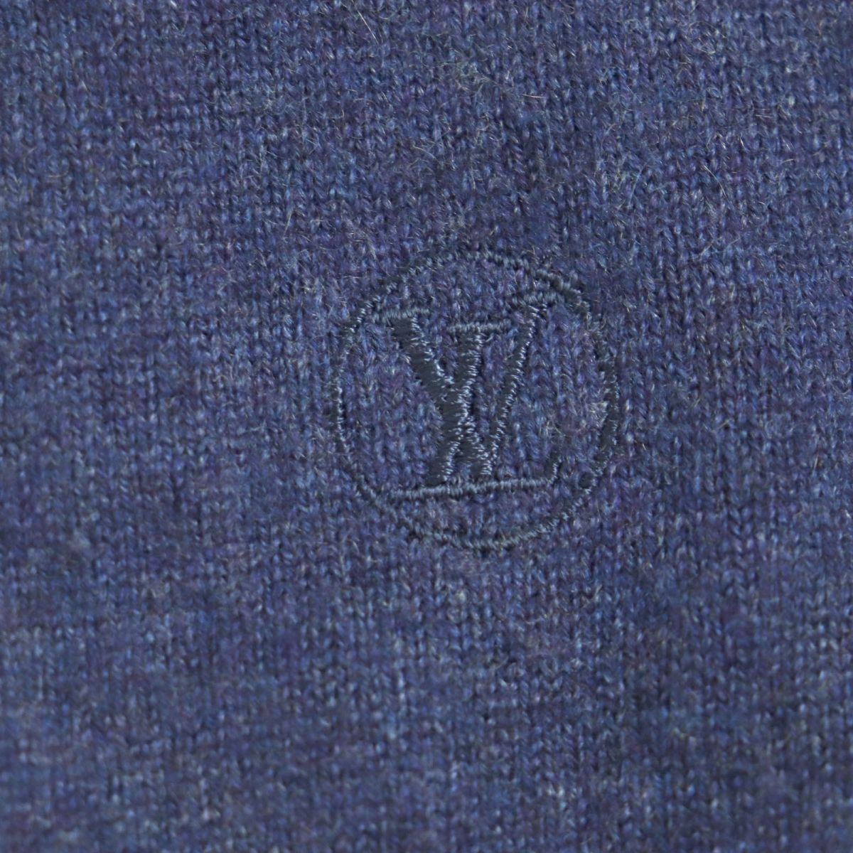 LOUIS VUITTON knit Main: 99% cashmere, Main: 1% wool blue mens XL