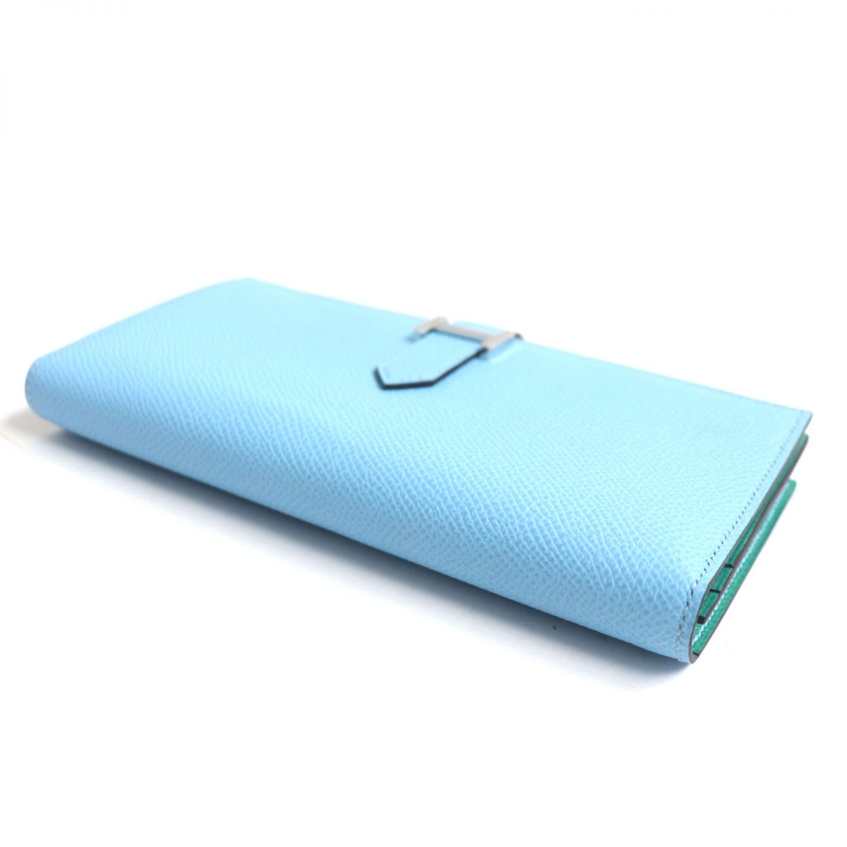 HERMES Long Wallet Purse Main?FEpsom blue mens Used