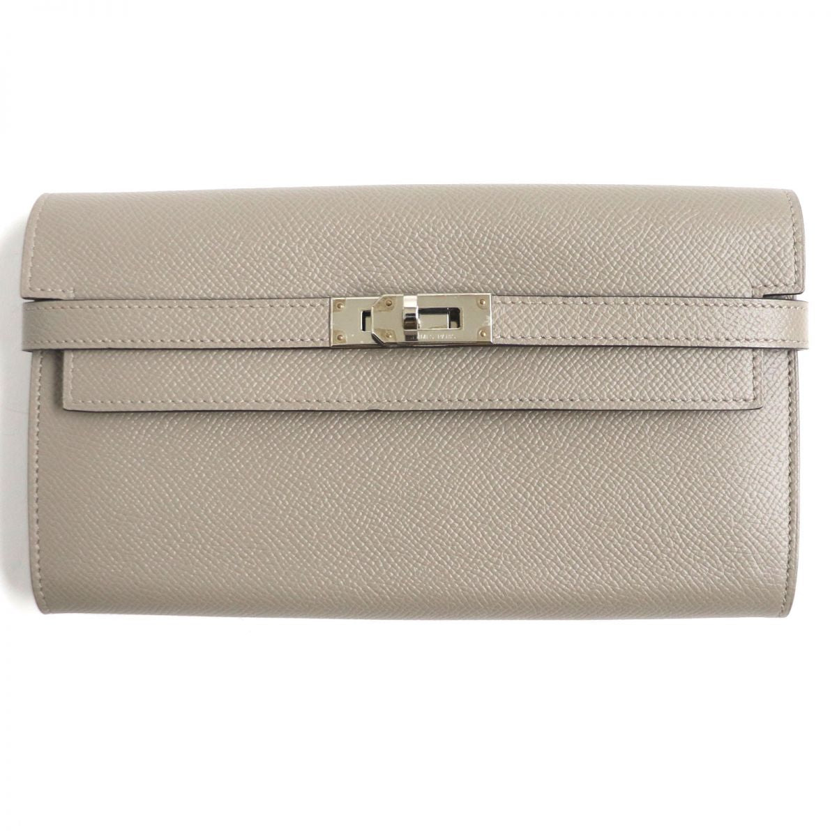 HERMES Long Wallet Purse Main?FEpsom beige mens Used