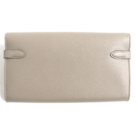 HERMES Long Wallet Purse Main?FEpsom beige mens Used
