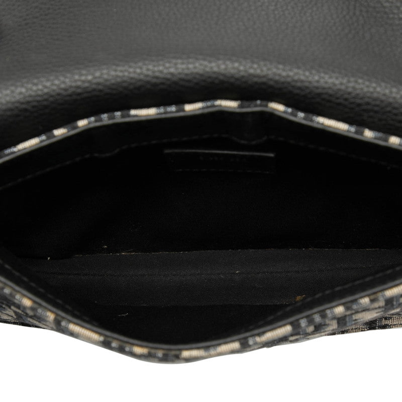 Dior Saddle Oblique Canvas Leather 2way Bag