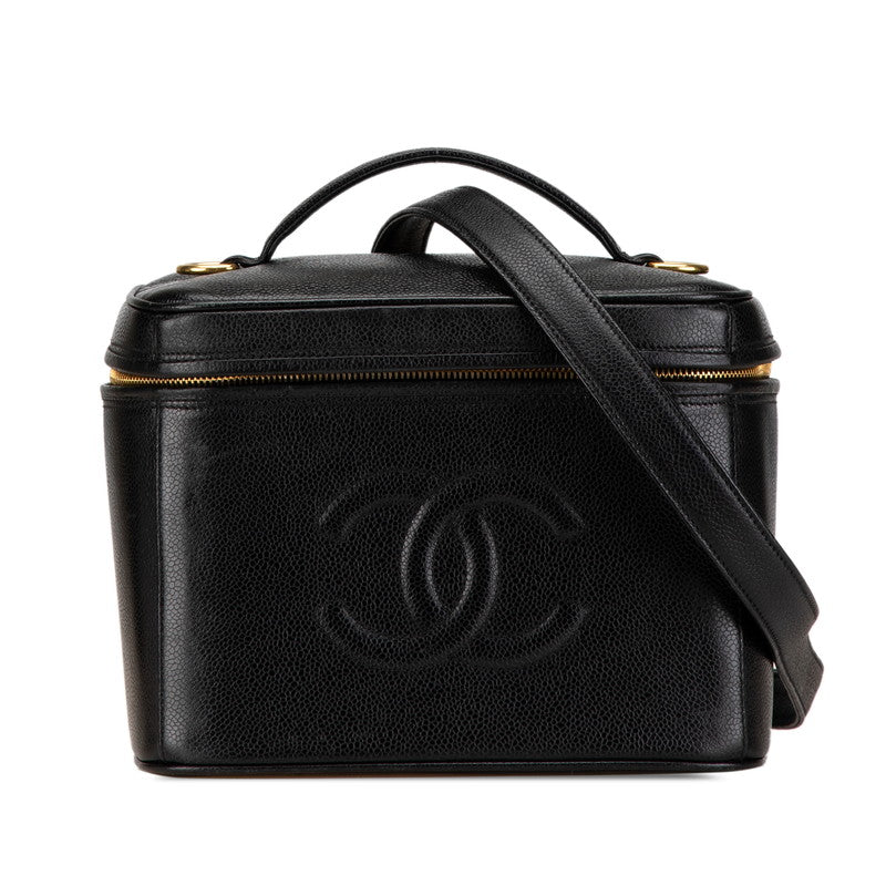 Chanel Coco Mark Caviar Skin 2way Shoulder Bag Classic Flap