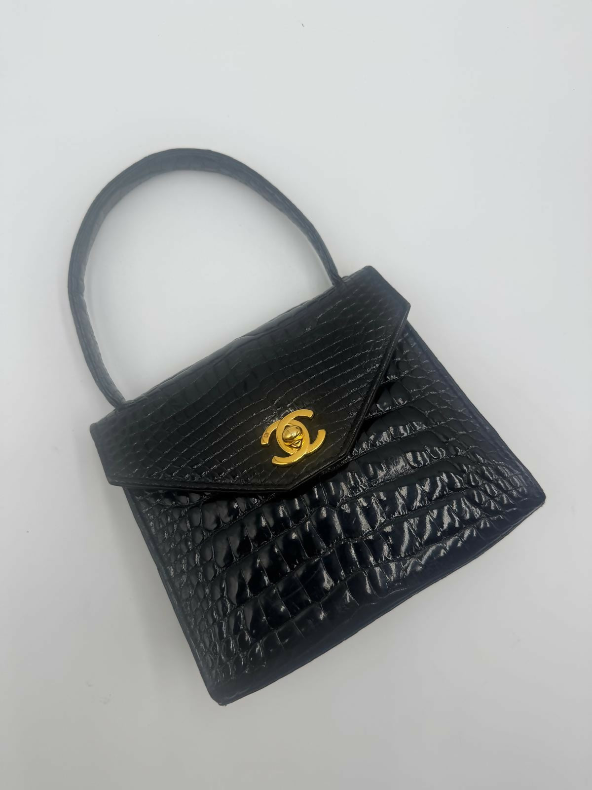 Chanel  Exotic Crocodile Top Handle Bag