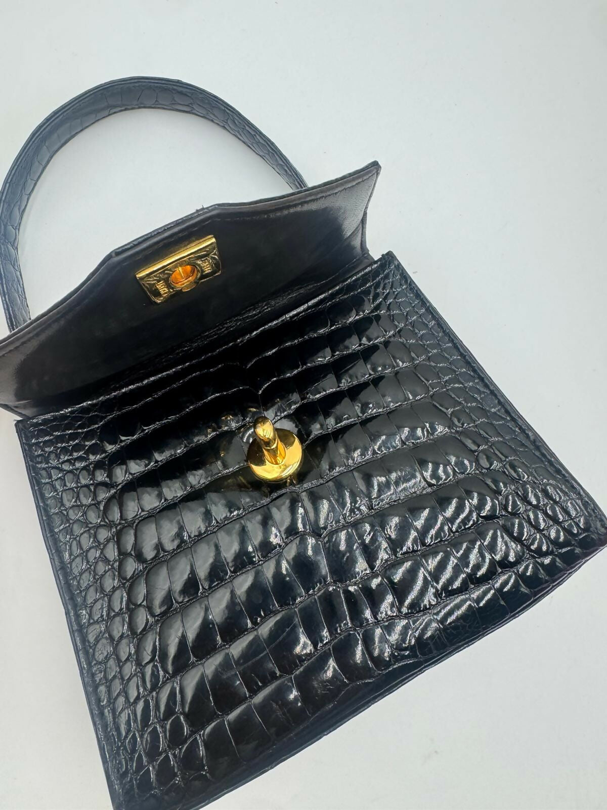 Chanel  Exotic Crocodile Top Handle Bag