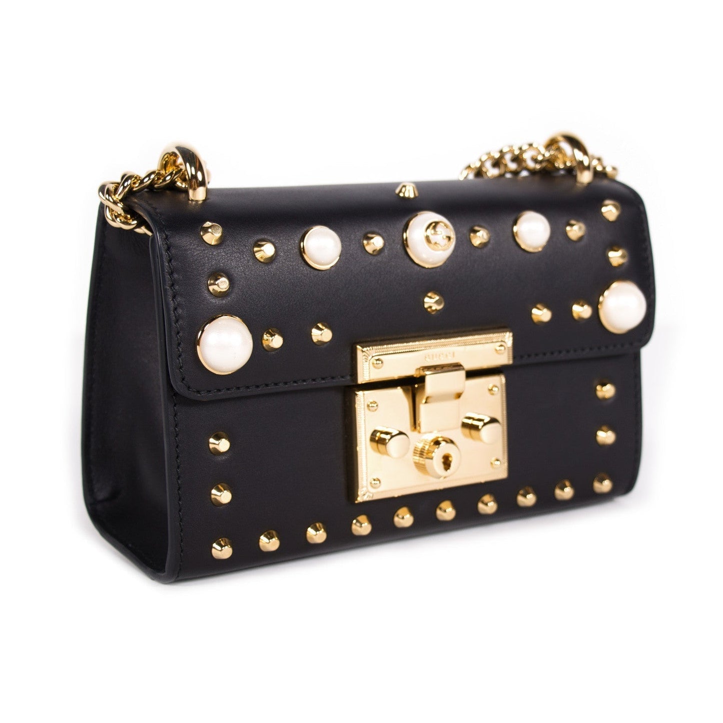 Gucci Padlock Leather Chain Shoulder Bag Style 4