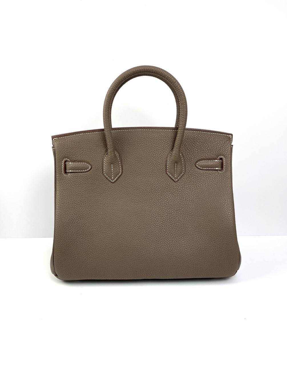 Luxury Hermes Birkin 30 Biscuit Togo Leather light brown Palladium Hardware