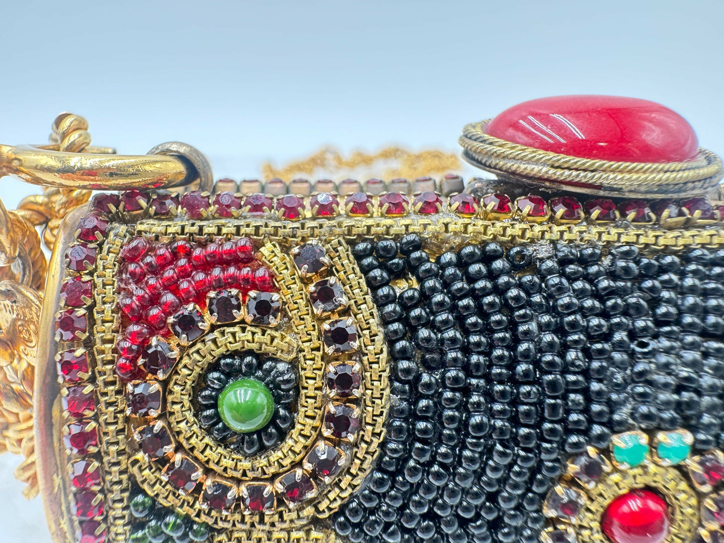 Chanel  1981 Jewelled Metal Clutch