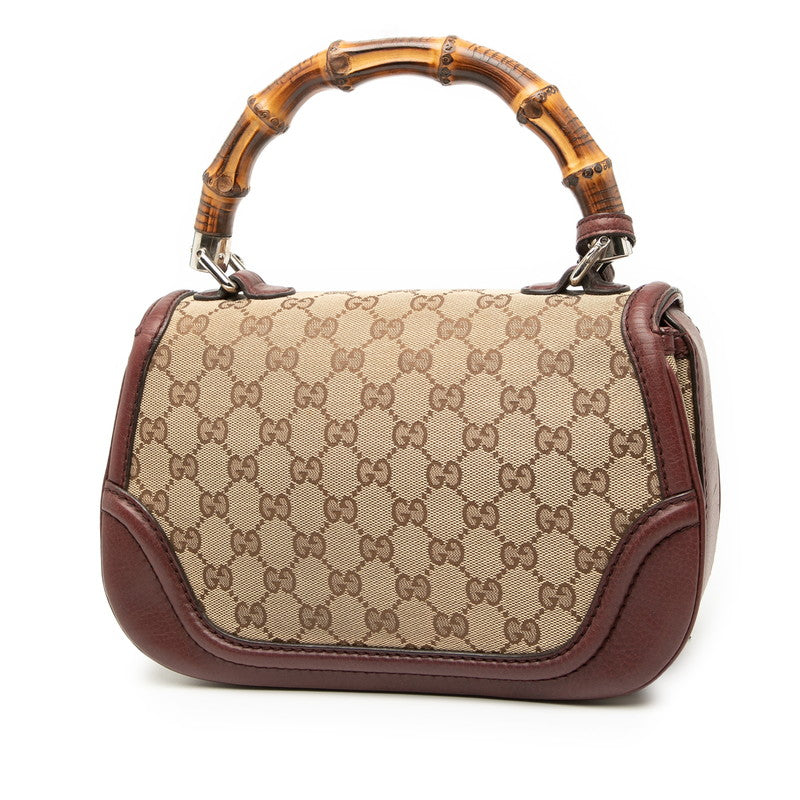Gucci GG Canvas Bamboo 2way Bag