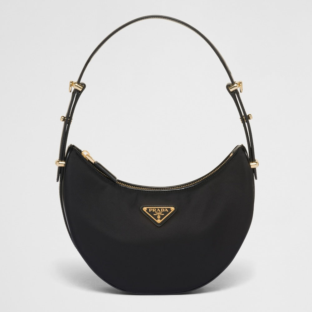 Prada Arqu? Re-Nylon and brushed leather shoulder bag