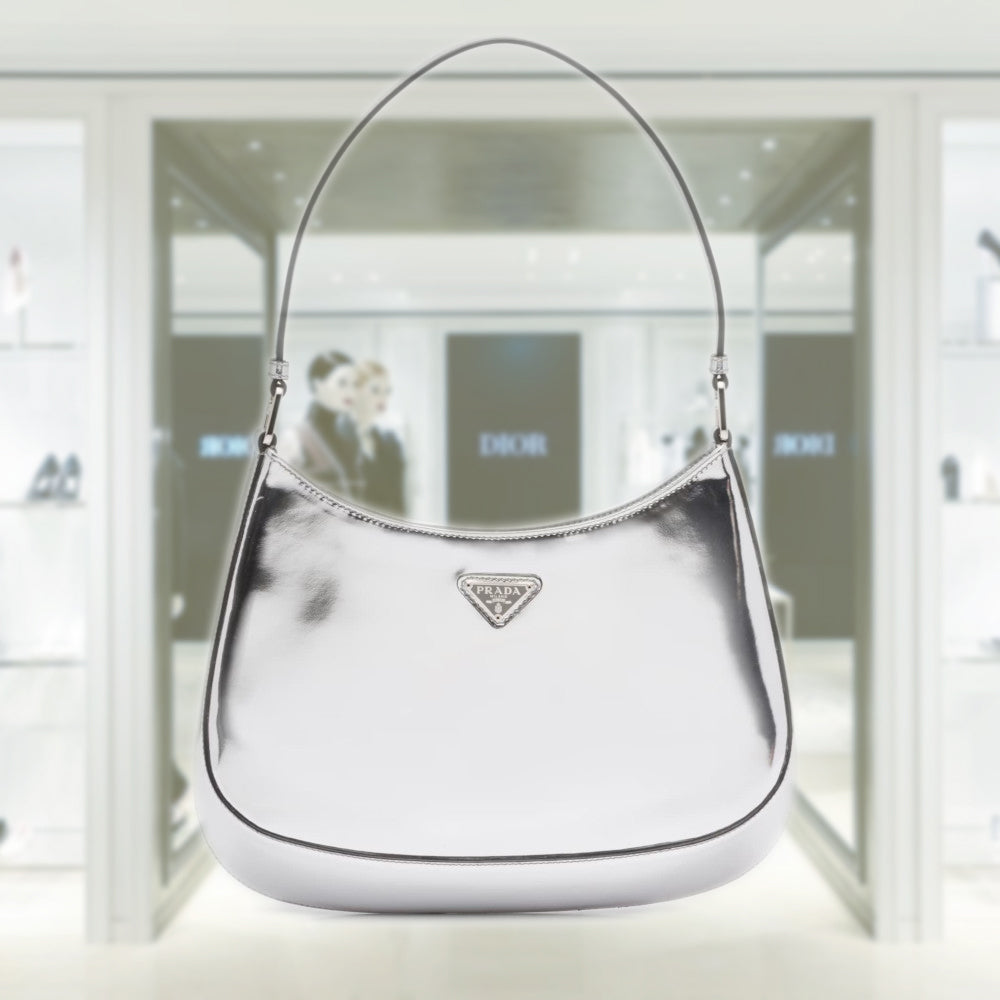 Prada Cleo brushed leather shoulder bag