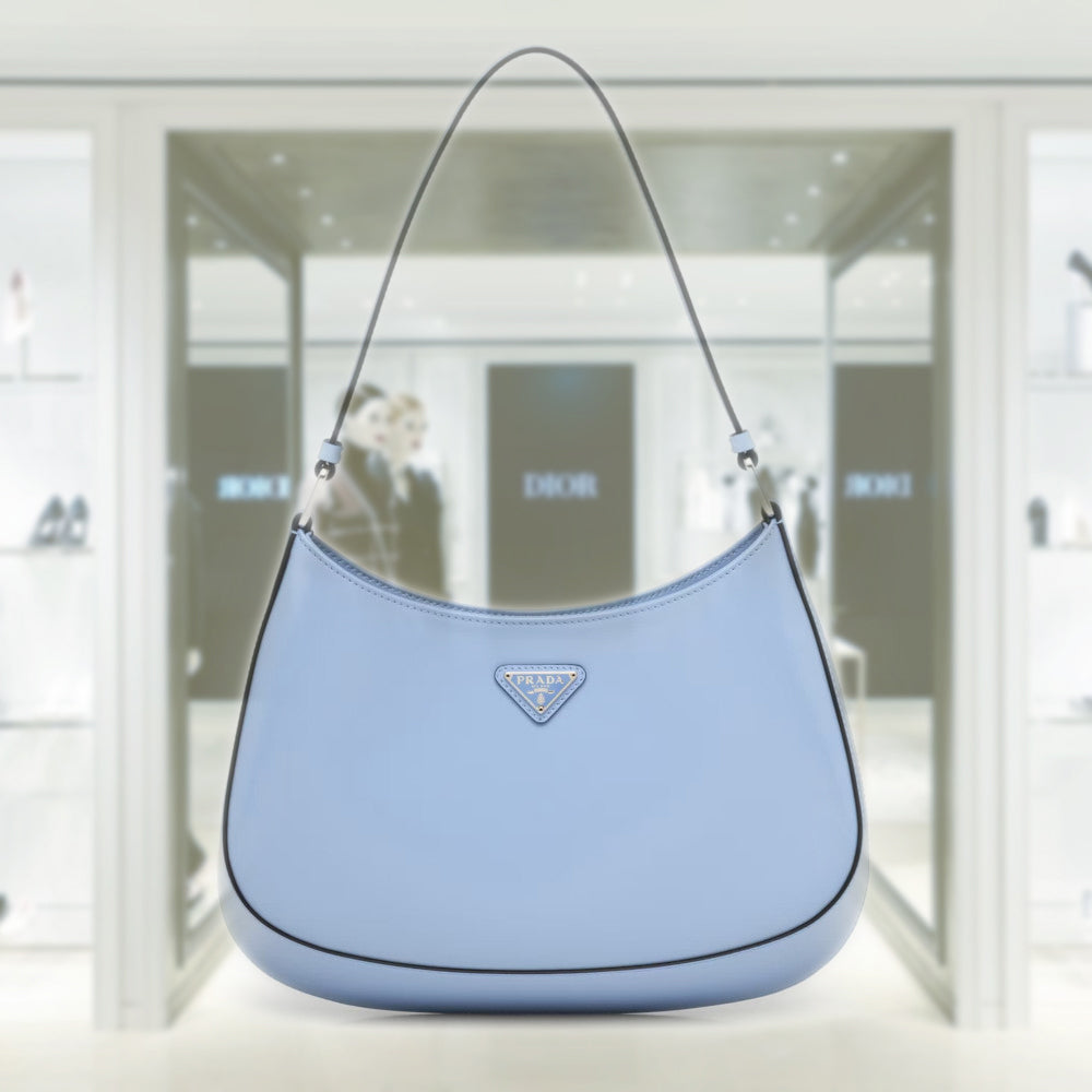 Prada Cleo brushed leather shoulder bag