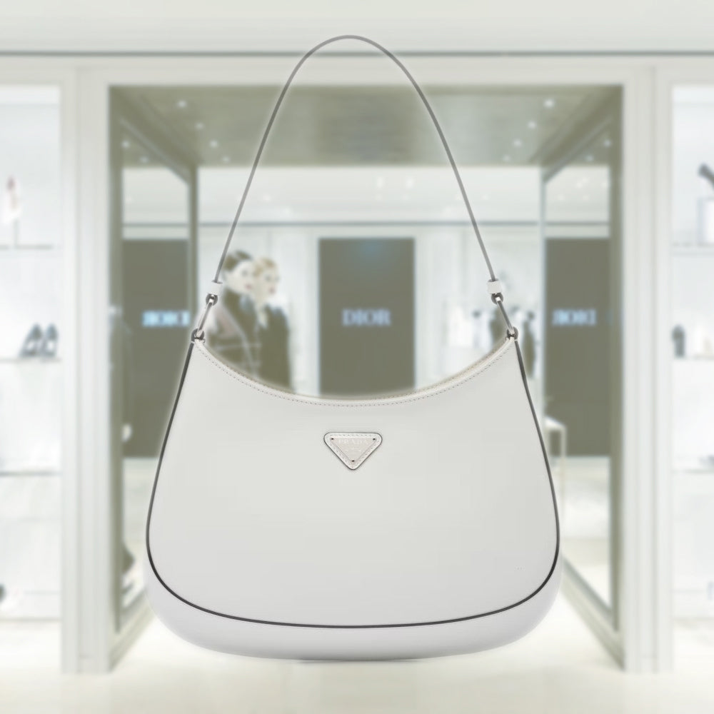 Prada Cleo brushed leather shoulder bag