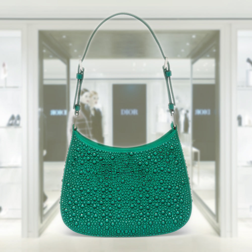 Prada Cleo satin bag with crystals