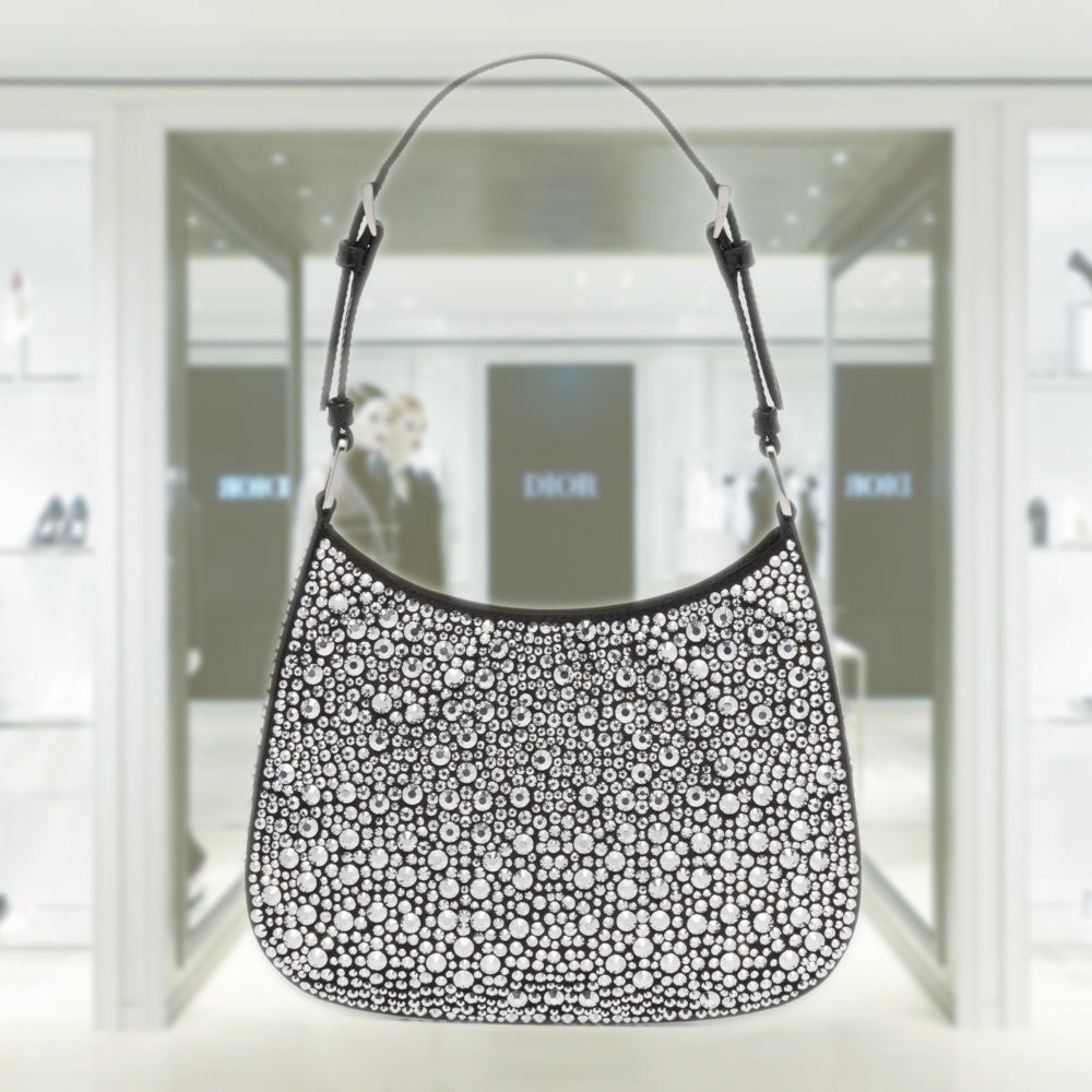 Prada Cleo satin bag with crystals