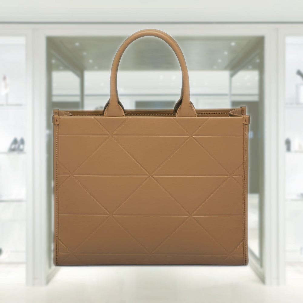 Medium leather Prada Symbole bag with topstitching