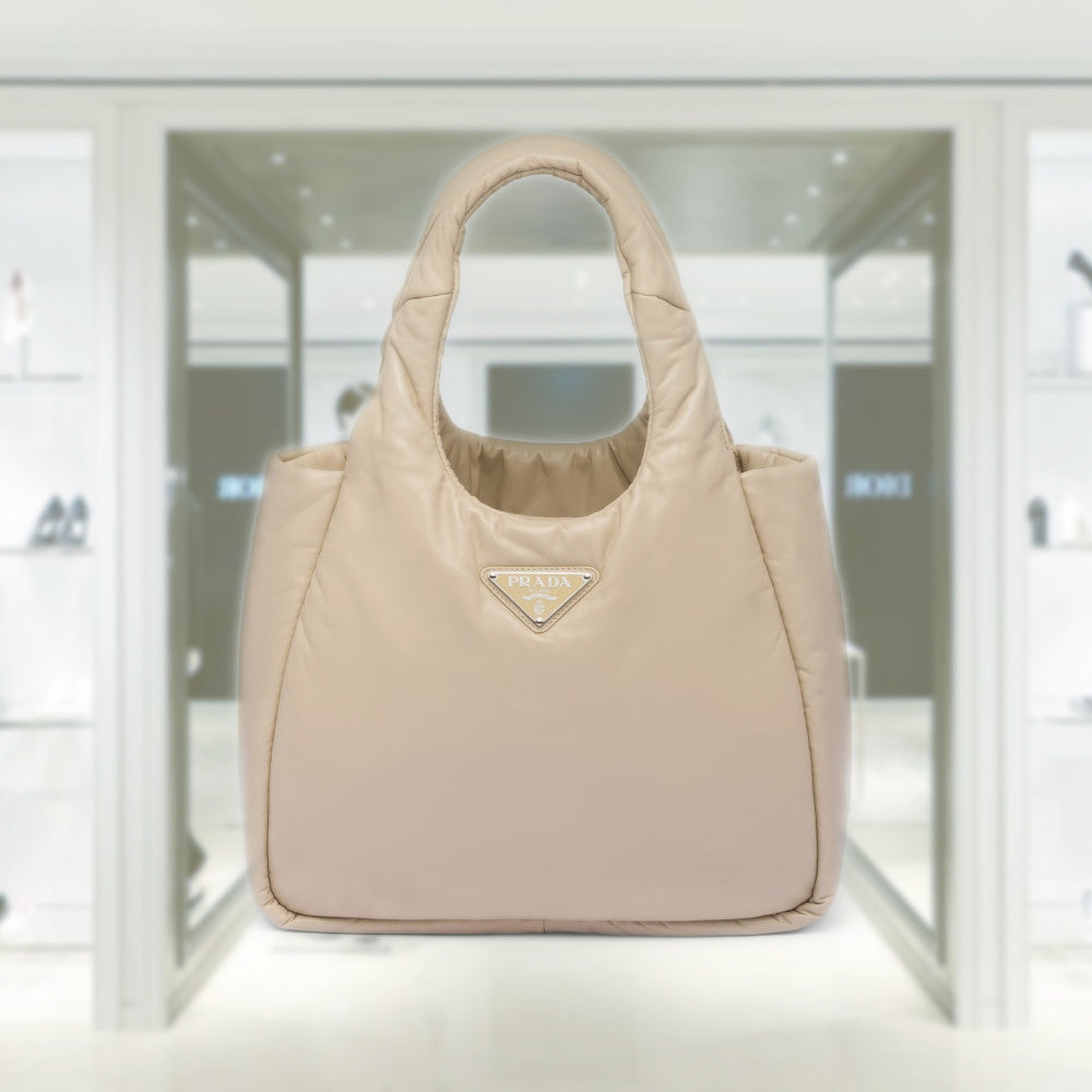 Medium padded Prada Soft nappa leather bag