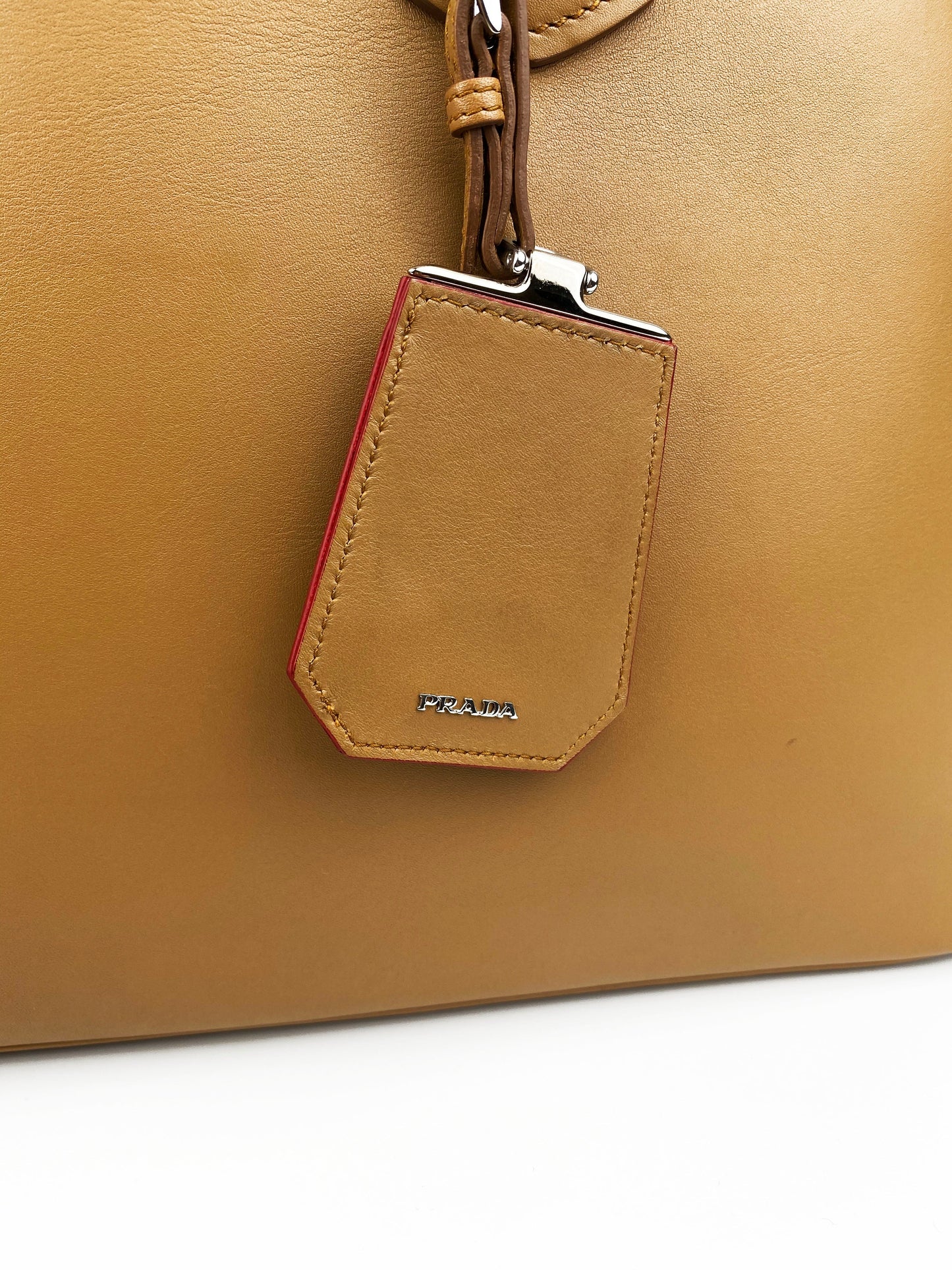 Prada Large Caramel Galleria Double Bag