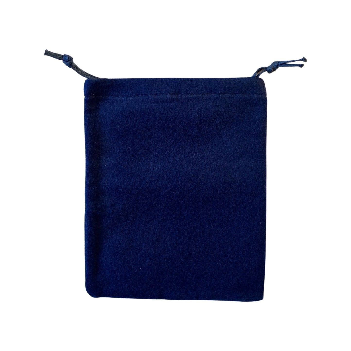 Prada Logo Navy Velour Designer Dust Bag Pouch Extra Small