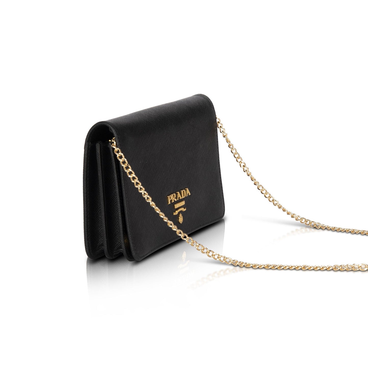 Prada Saffiano Lux Wallet on Chain