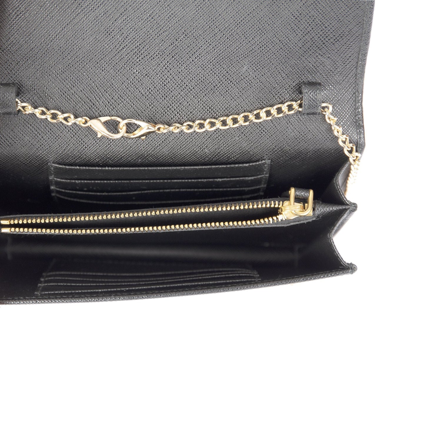 Prada Saffiano Lux Wallet on Chain