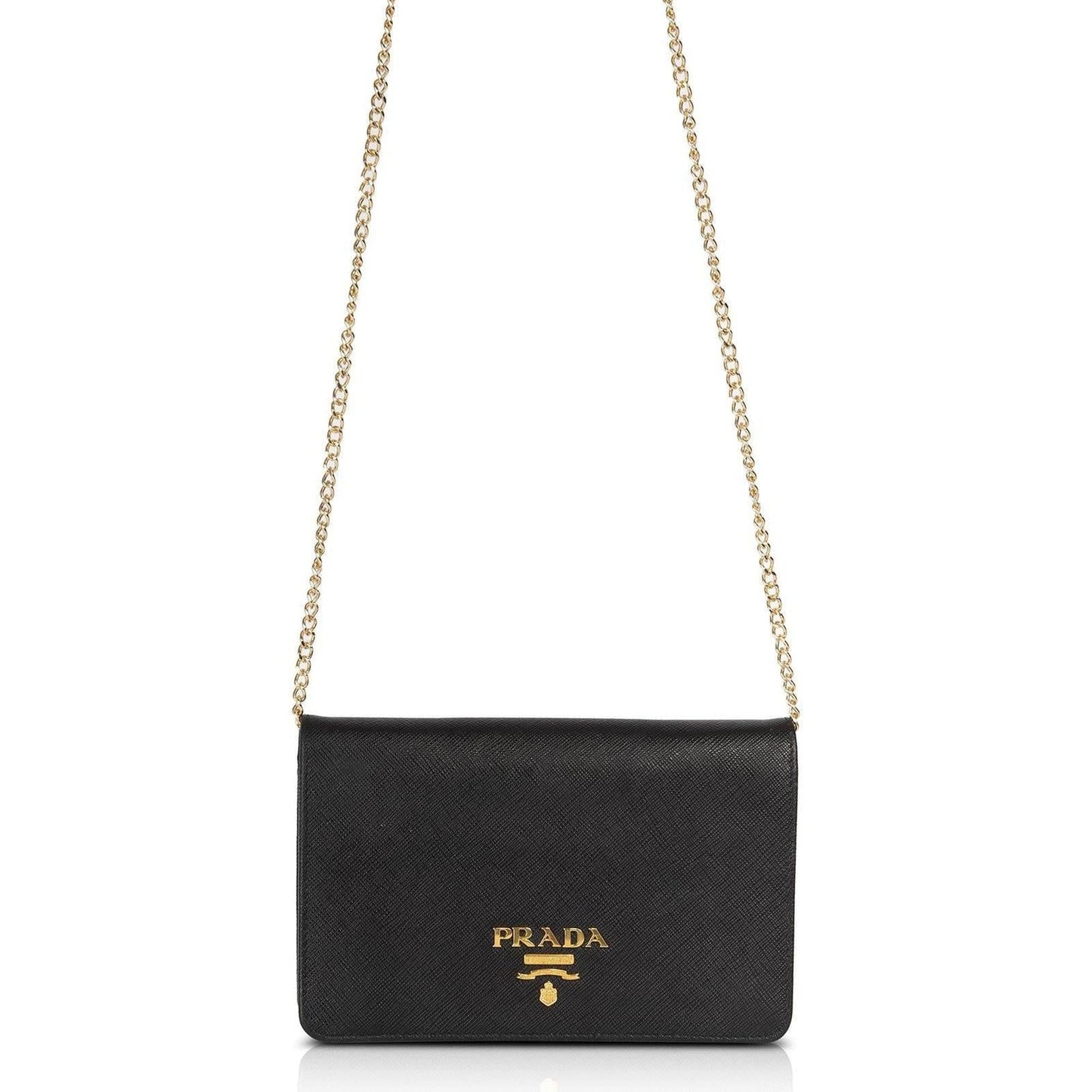 Prada Saffiano Lux Wallet on Chain