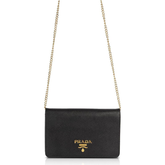 Prada Saffiano Lux Wallet on Chain