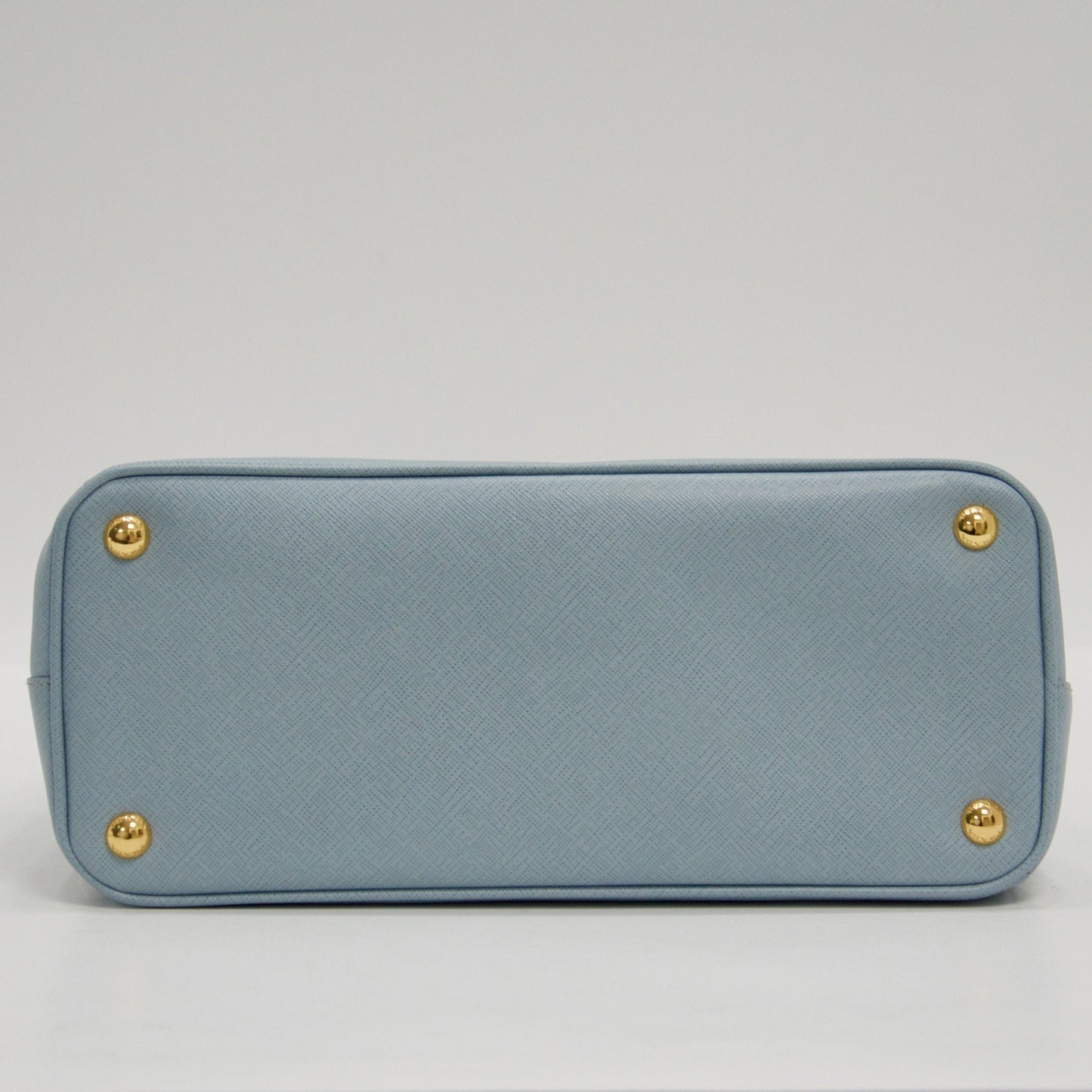 Prada Small Saffiano Lux Double Zip Tote