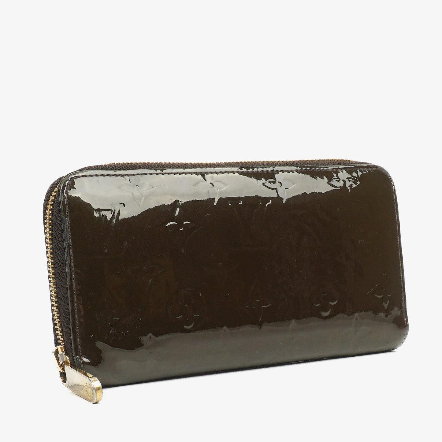 Louis Vuitton Vernis Olive Green Zippy Wallet