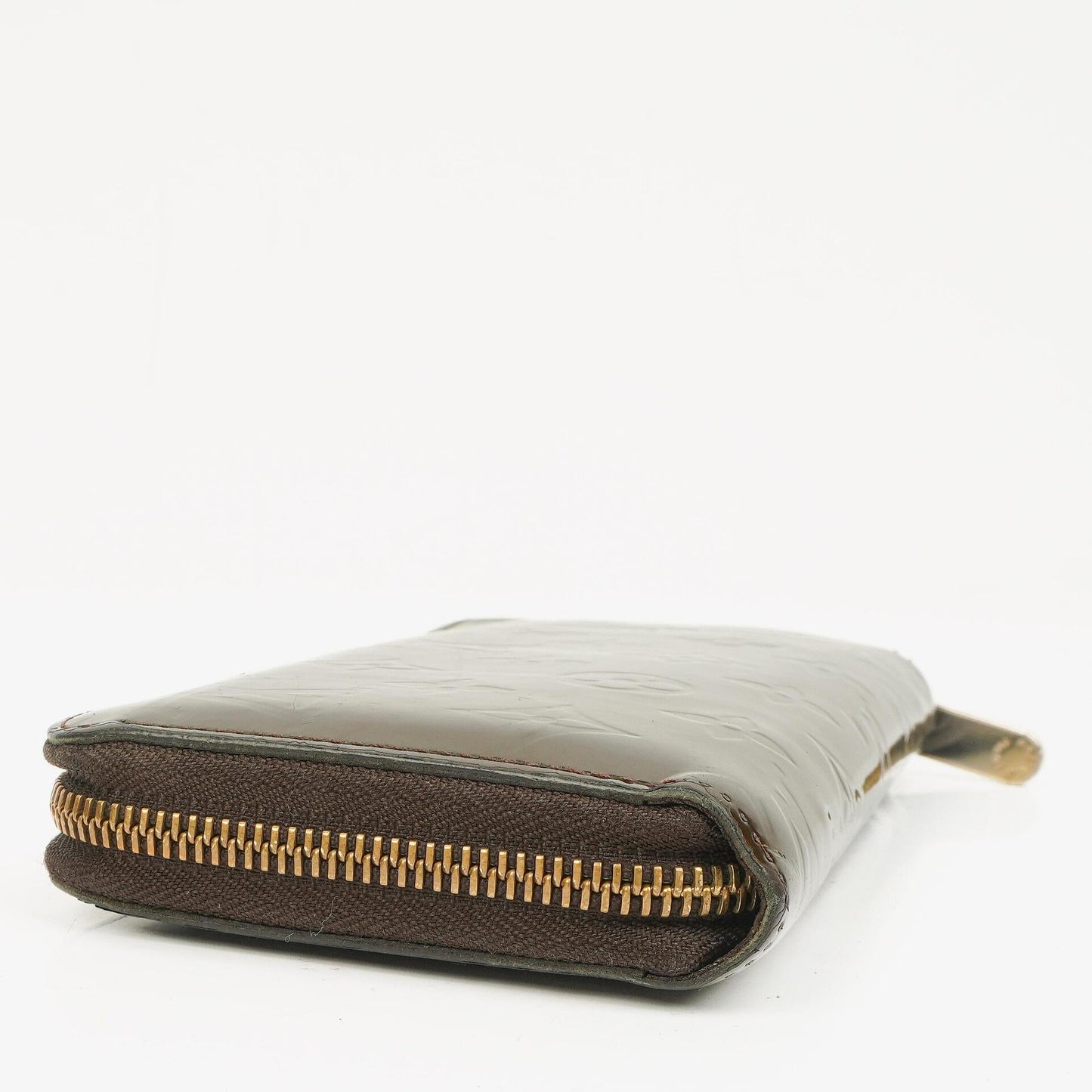Louis Vuitton Vernis Olive Green Zippy Wallet