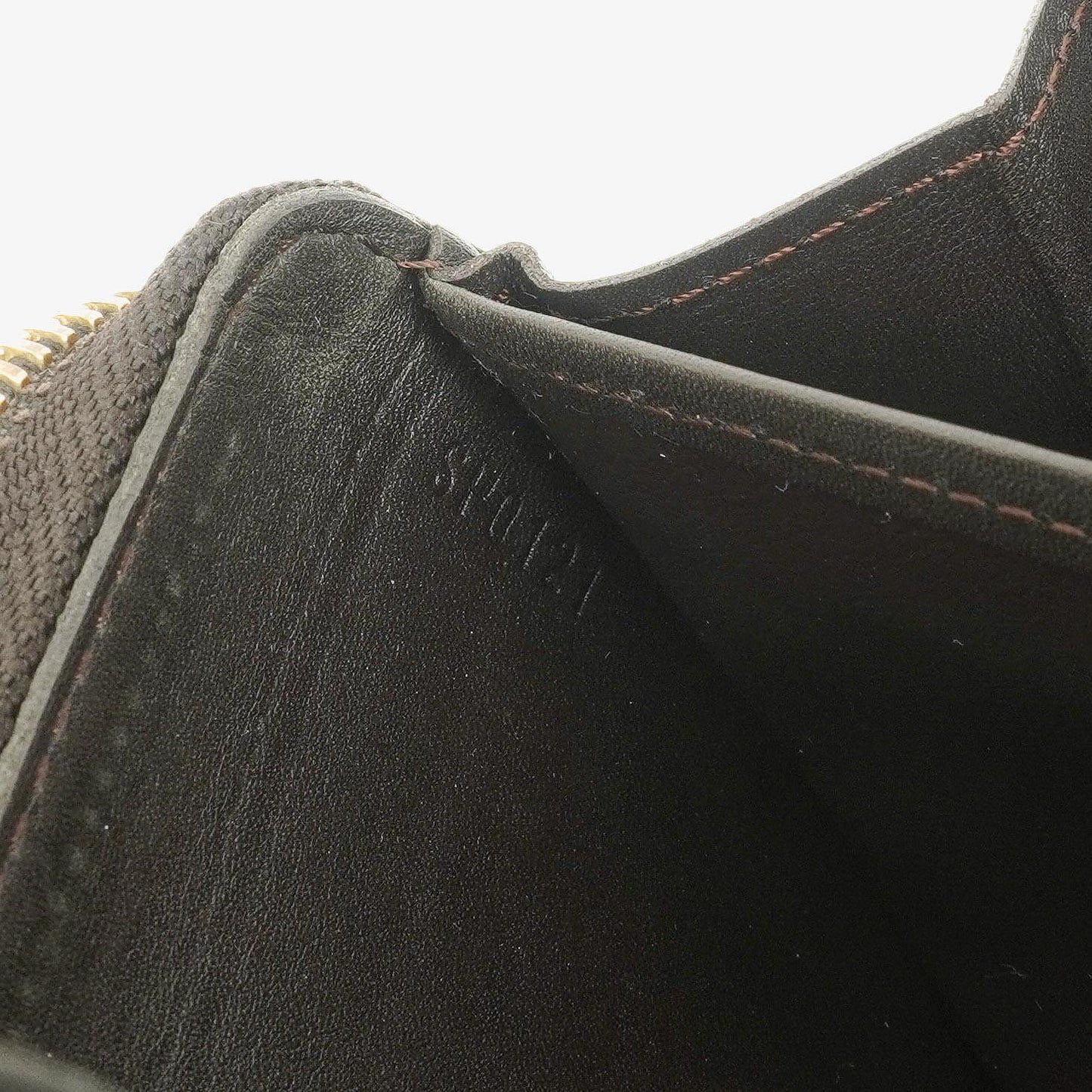 Louis Vuitton Vernis Olive Green Zippy Wallet
