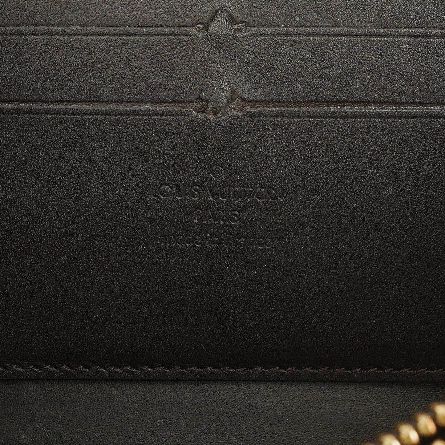 Louis Vuitton Vernis Olive Green Zippy Wallet