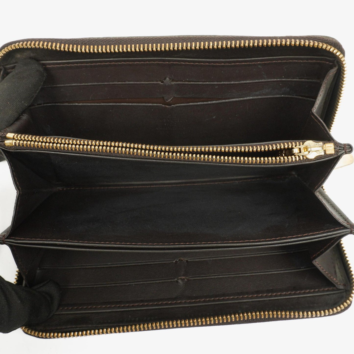 Louis Vuitton Vernis Olive Green Zippy Wallet