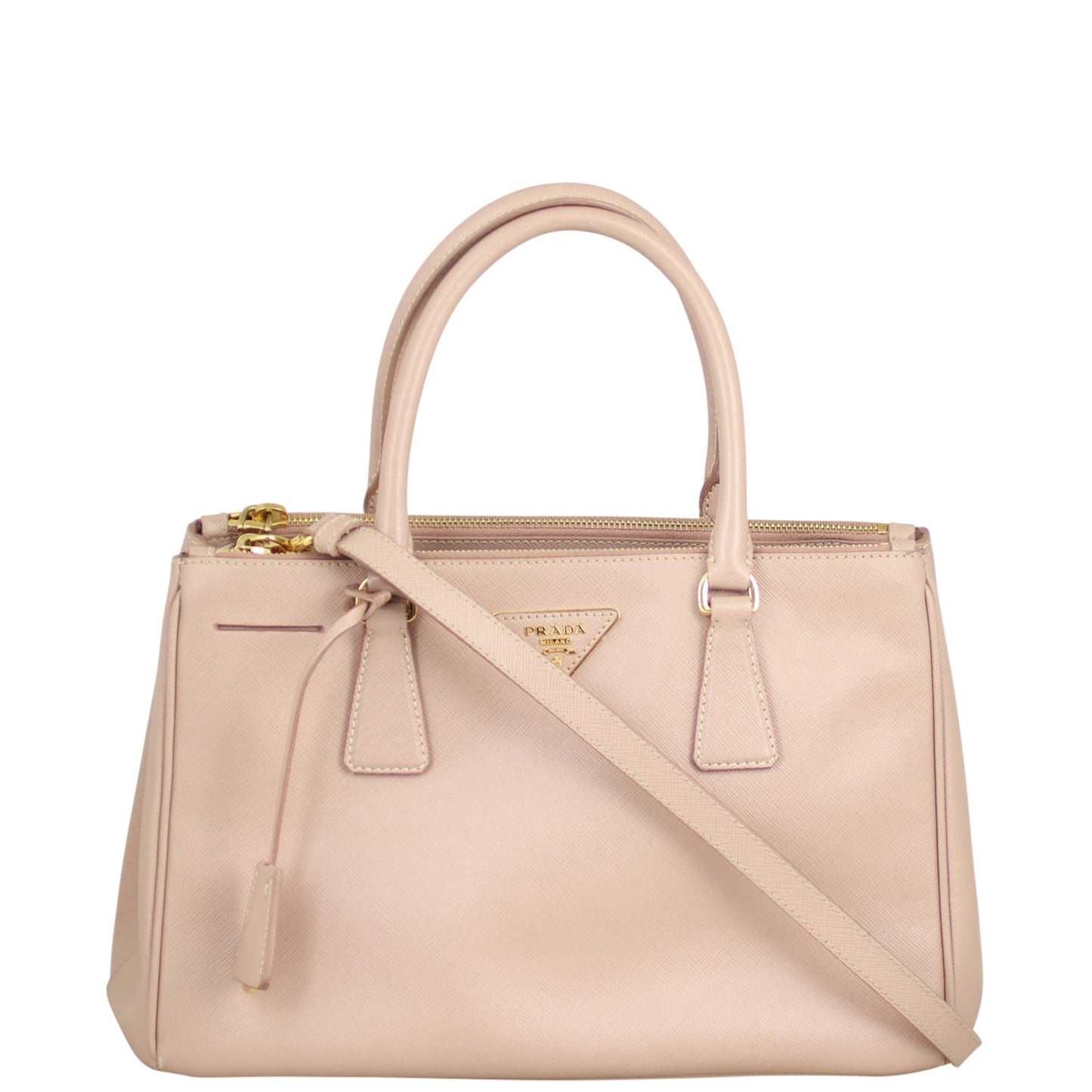 Prada Saffiano Lux Galleria Double Zip Tote Small