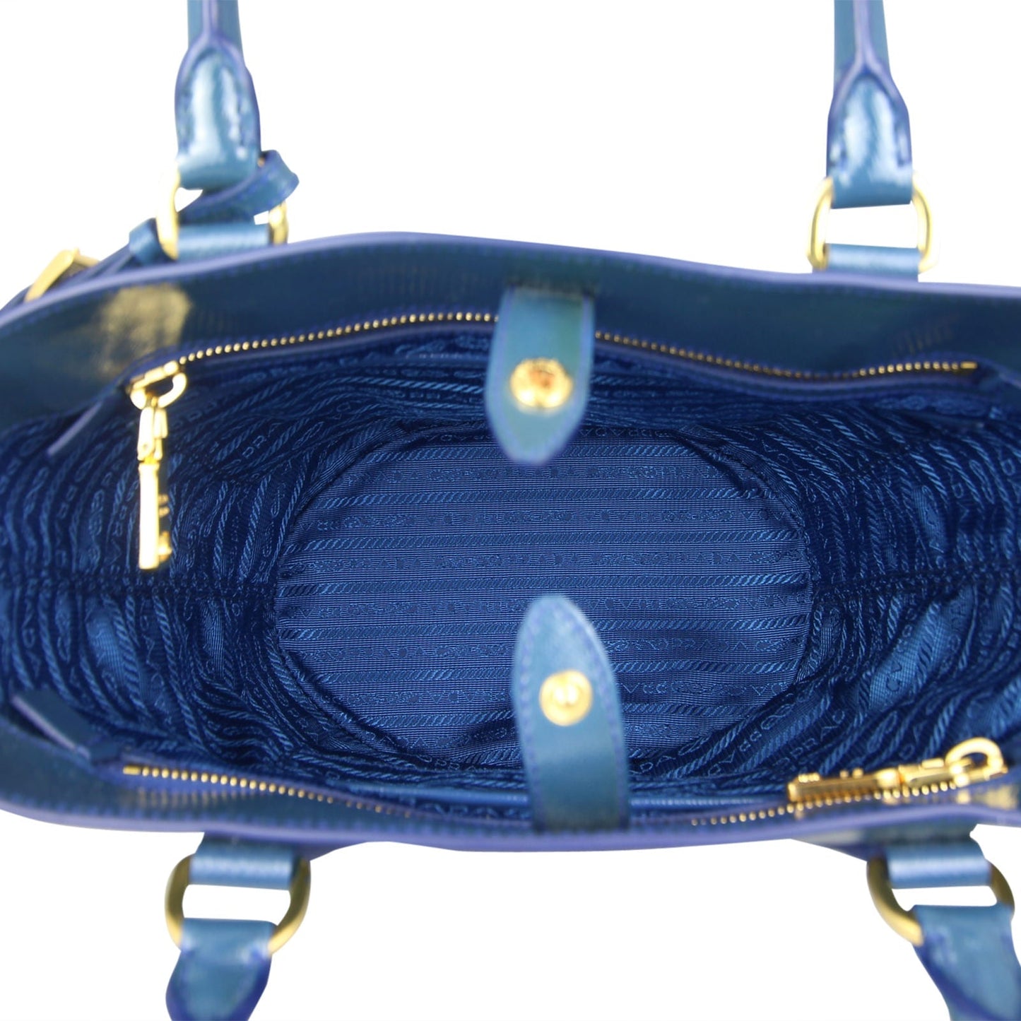 Prada Saffiano Vernice Secchiello Bucket Bag