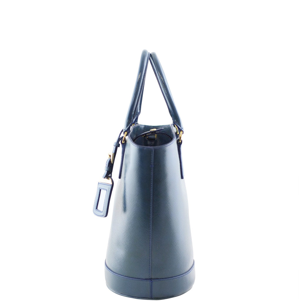 Prada Saffiano Vernice Secchiello Bucket Bag