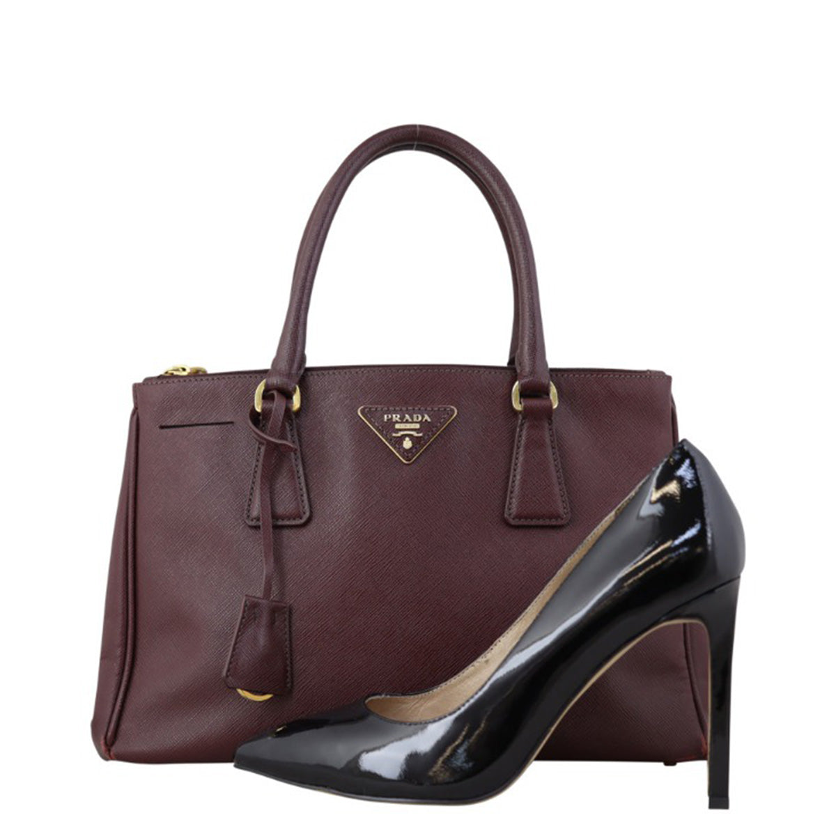 Prada Saffiano Galleria Double Zip Tote Small