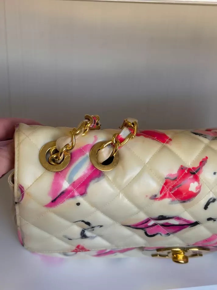 Chanel  1994 Jumbo Lips & Kisses Flap Bag