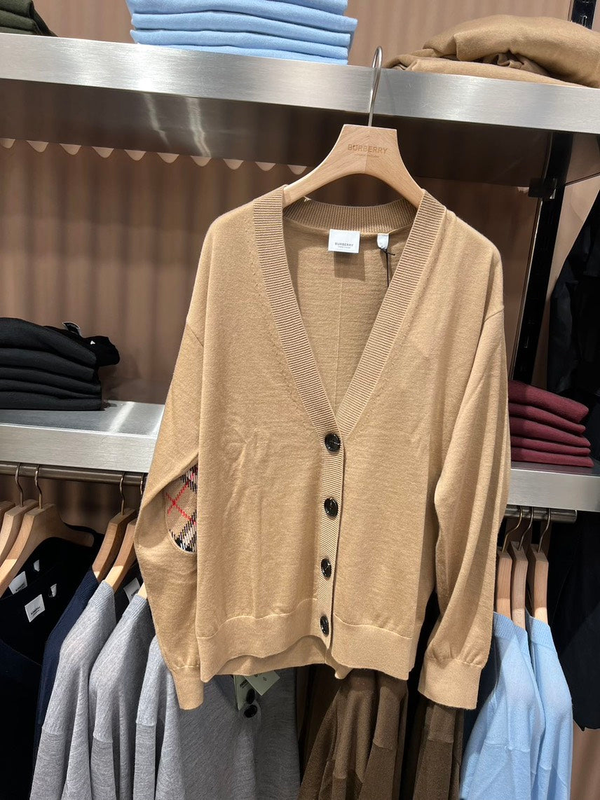 Luxury Burberry Dornoch Camel Women's Cardigan Medium