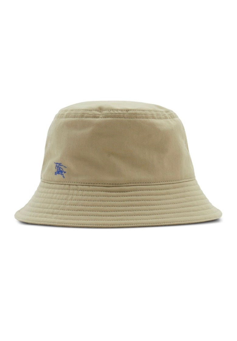 Luxury Burberry EKD Cotton Bucket Hat Beige