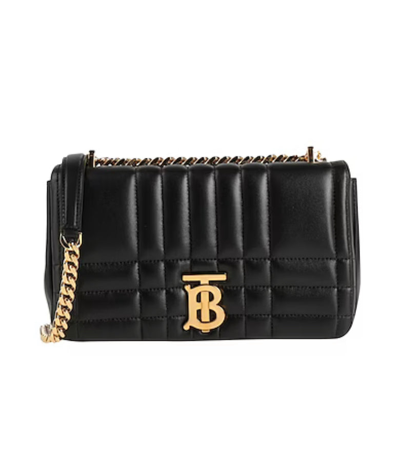 Luxury Burberry LK SM Lola Bag Black Leather Shoulder Bag