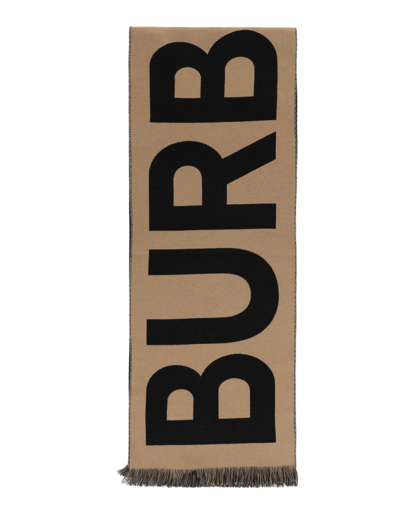 Luxury Burberry Logo Wool Scarf Womens 8057147