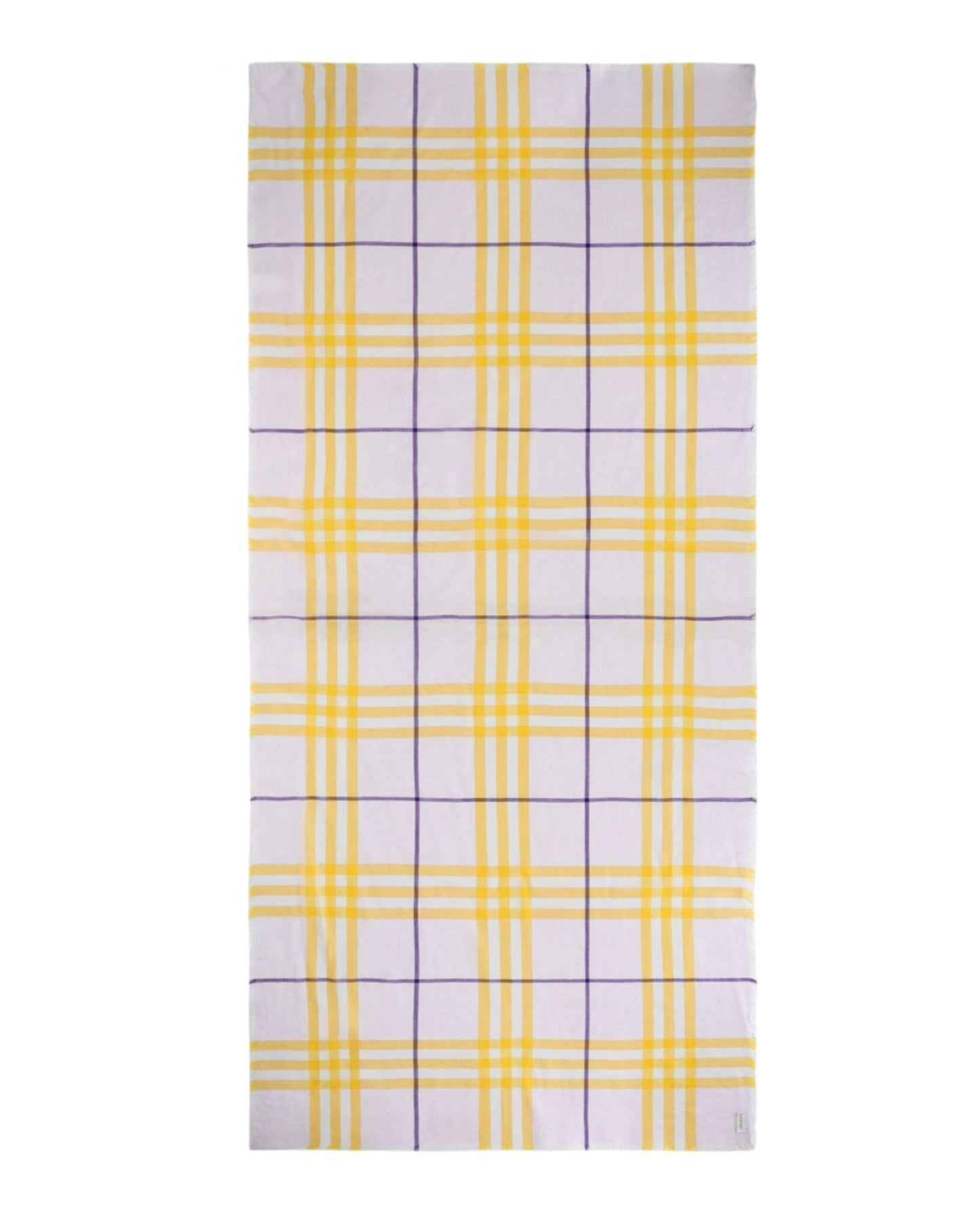 Luxury Burberry Checked Wool Scarf Womens 8079704
