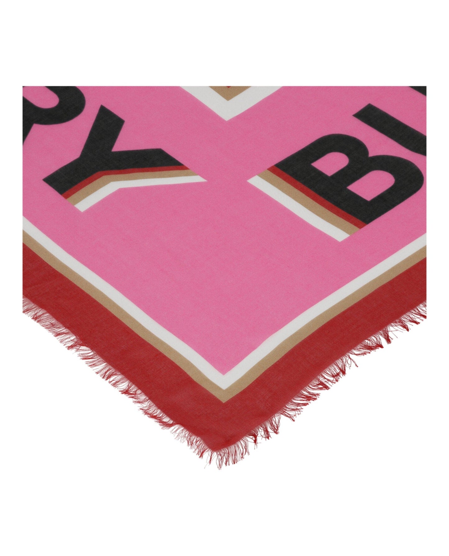Luxury Burberry Logo Printed Scarf Womens 8071829